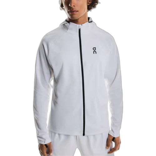 On zip hooded jacket