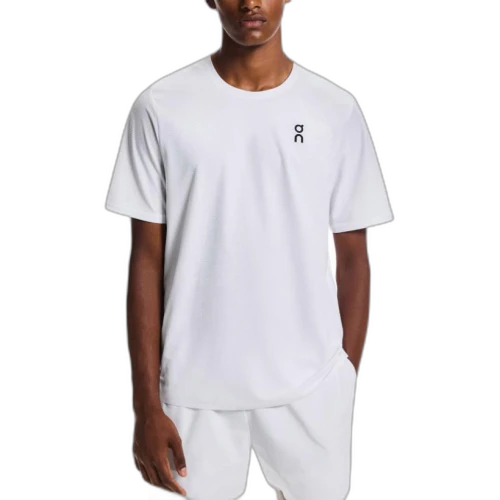 On Court Tennis Tops Men's White Crew Neck Moderate
