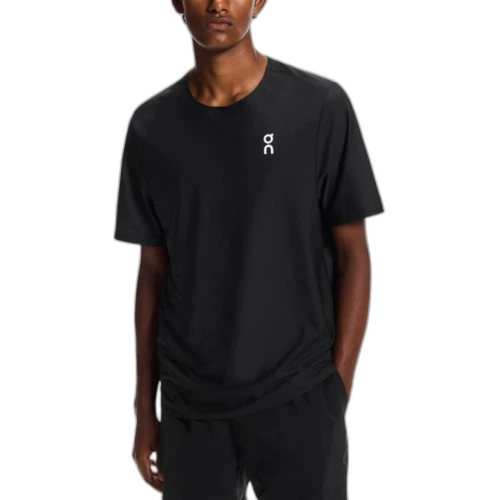 On Court Tennis Tops Men's Black Crew Neck Moderate
