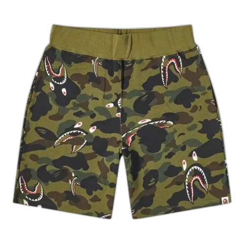 BAPE Shark 1st Camo Wide Short 'Green'