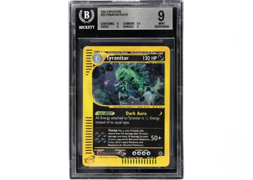 2002 Pokémon Expedition Base Set Tyranitar Holo #29 BGS 9