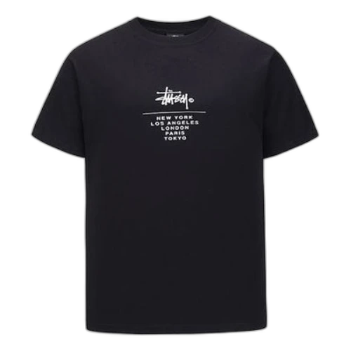 Stussy Alphabet Short Sleeve t Black