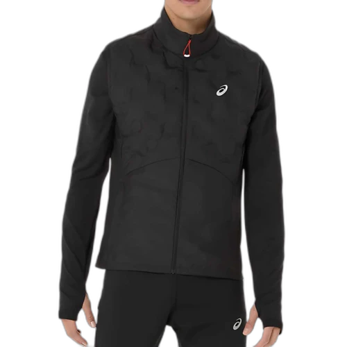 ASICS ROAD Vests Men's Black Stand Collar Moderate Other