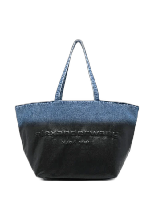 Alexander Wang Punch Tote Bag Vintage Marbled Blue/Black