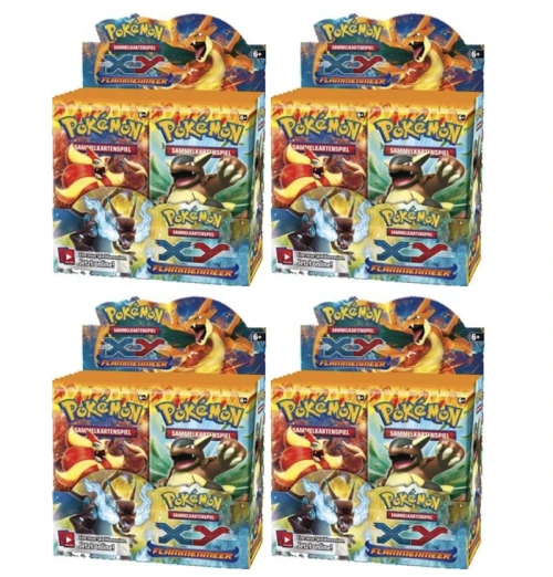 Pokémon TCG XY Flammenmeer Booster Box 4x Lot