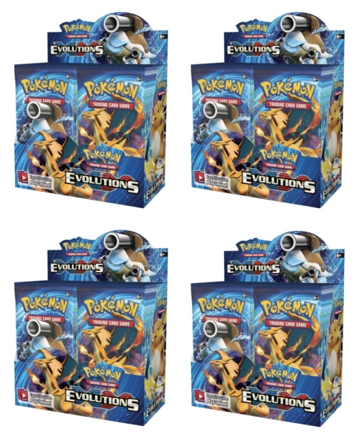 2016 Pokemon XY Evolutions Booster Box 4X Lot