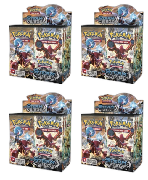 2016 Pokemon XY Steam Siege Booster Box 4X Lot
