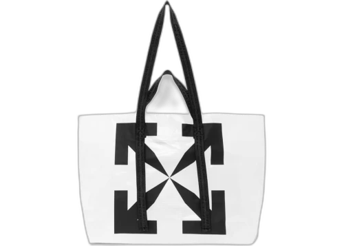 OFF-WHITE Logo Tote PVC White