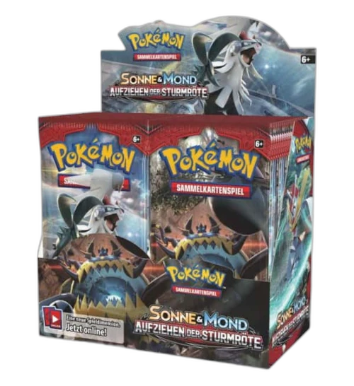 Pokémon TCG Sonne & Mond Aufziehen der Sturmröte Booster Box