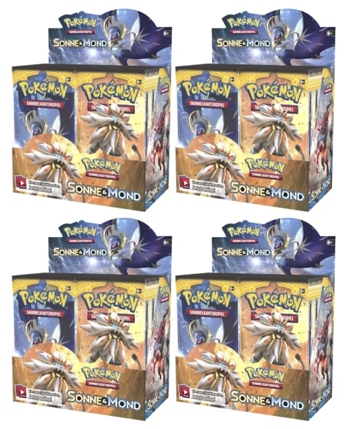 Pokémon TCG Sonne & Mond Booster Box 4x Lot
