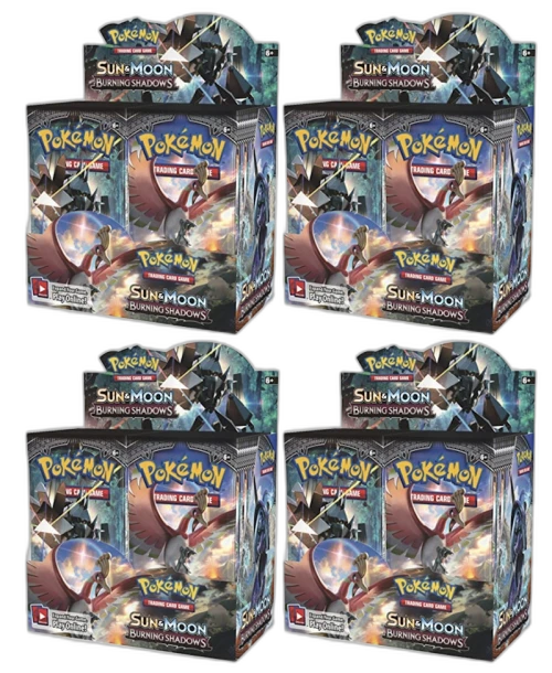 Pokémon TCG Sun & Moon Burning Shadows Booster Box 4x Lot