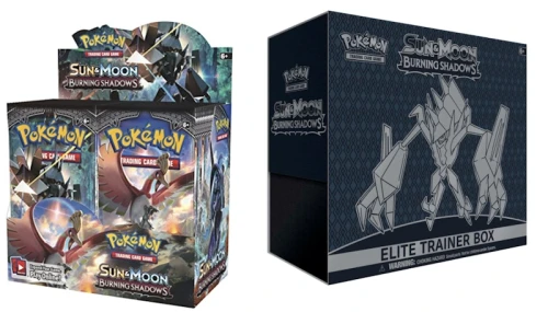 Pokémon TCG Sun & Moon Burning Shadows Booster Box & Elite Trainer Box Bundle
