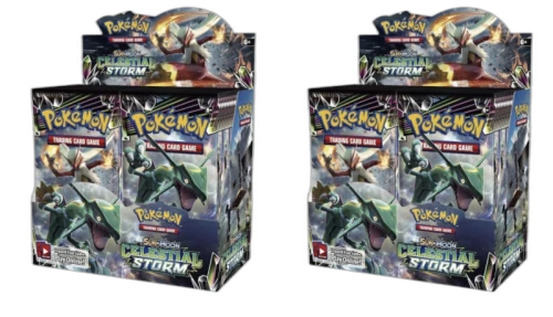 2018 Pokemon Sun & Moon Celestial Storm Booster Box 2X Lot