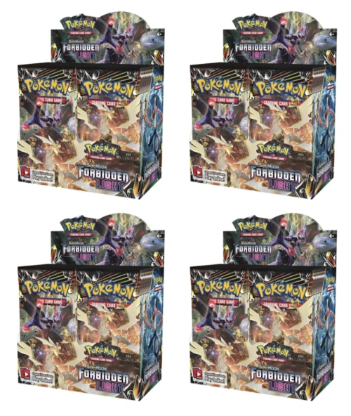 2018 Pokemon Sun & Moon Forbidden Light Booster Box 4X Lot