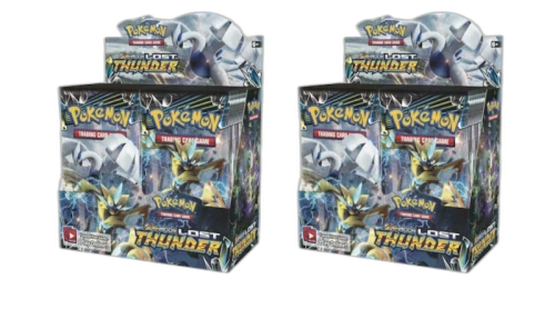 2018 Pokemon Sun & Moon Lost Thunder Booster Box 2X Lot