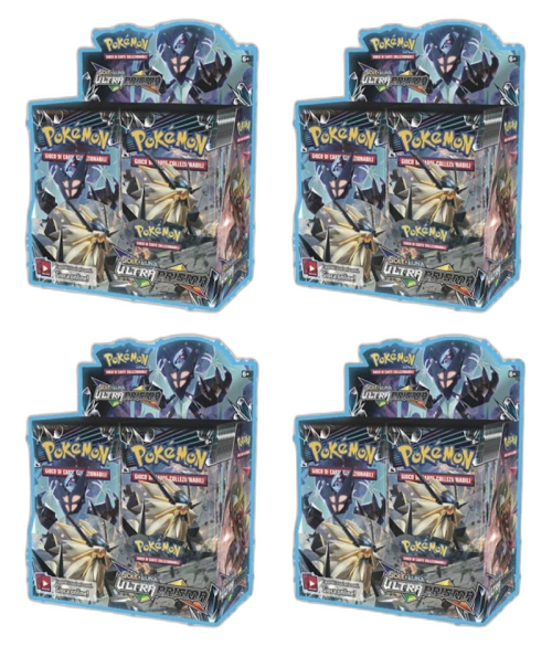 2018 Pokemon Sun & Moon Ultra Prism Booster Box 4X Lot