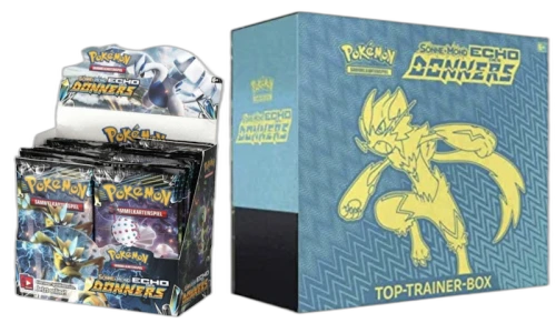 Pokémon TCG Sonne & Mond Echo des Donners Top Trainer Box/Booster Box 2x Bundle