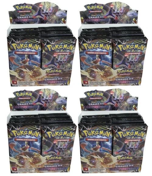 Pokémon TCG Sonne & Mond Grauen der Lichtfinsternis Booster Box 4x Lot