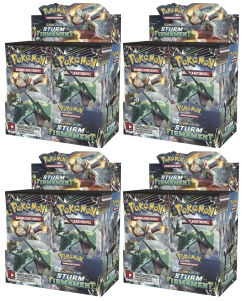 Pokémon TCG Sonne & Mond Sturm am Firmament Booster Box 4x Lot