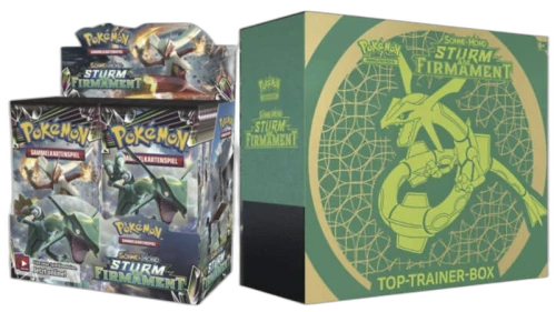 Pokémon TCG Sonne & Mond Sturm am Firmament Top Trainer Box/Booster Box 2x Bundle