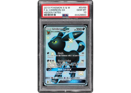 2019 Pokémon Hidden Fates Umbreon GX Full Art #SV69 PSA 10