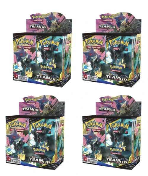 2019 Pokemon Sun & Moon Team Up Booster Box 4X Lot