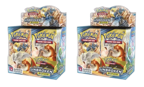 2019 Pokemon Sun & Moon Unbroken Bonds Booster Box 2X Lot