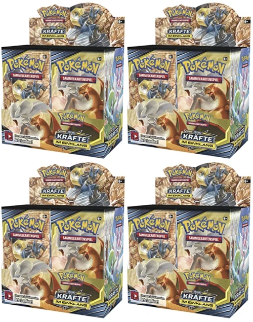 Pokémon TCG Sonne & Mond Kräfte im Einklang Booster Box 4x Lot