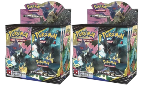 Pokémon TCG Sonne & Mond Teams sind Trumpf Booster Box 2x Lot
