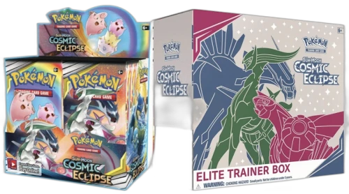 Pokémon TCG Sun & Moon Cosmic Eclipse Booster Box & Elite Trainer Box Bundle