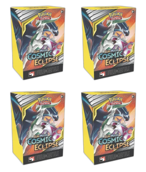 Pokémon TCG Sun & Moon Cosmic Eclipse Build & Battle Box 4x Lot