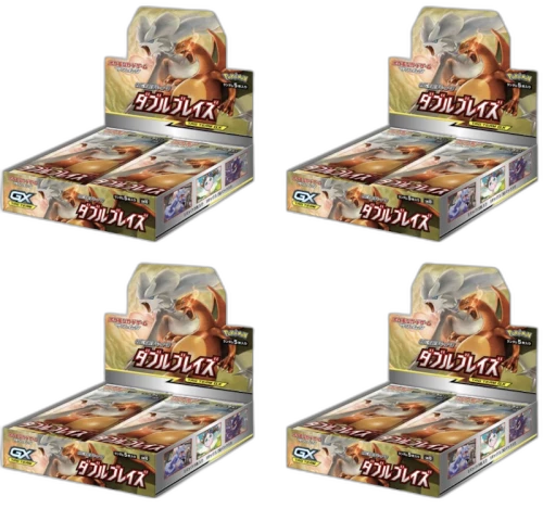 Pokémon TCG Sun & Moon Expansion Pack Double Blaze Box 4x Lot (Japanese)