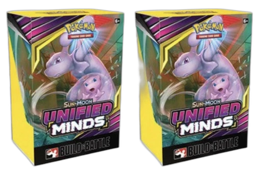 Pokémon TCG Sun & Moon Unified Minds Build&Battle Kit 2x Lot