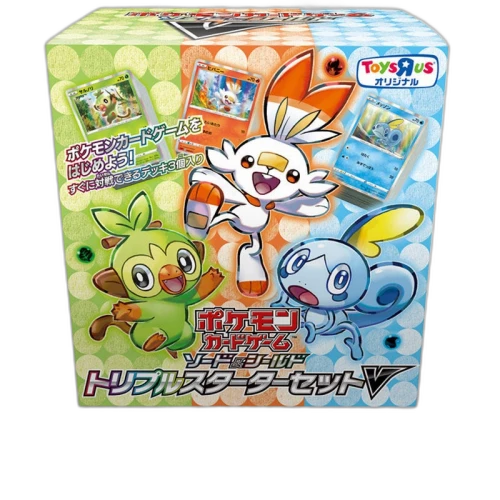 Pokémon TCG Sword & Shield Toys R Us Limited Triple Starter Set V (Japanese)