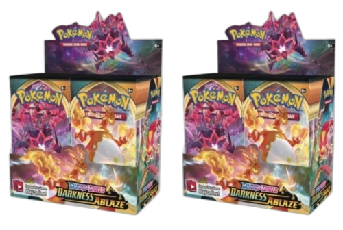 Pokémon TCG Sword & Shield Darkness Ablaze Booster Box 2x Lot