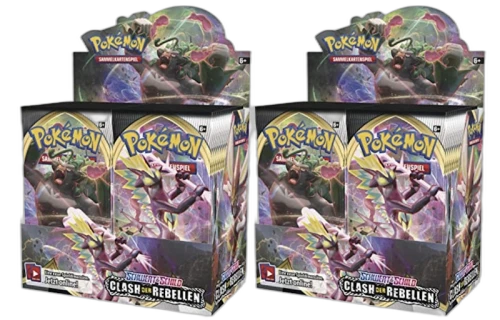 Pokémon TCG Schwert & Schild Clash der Rebellen Booster Box 2x Lot