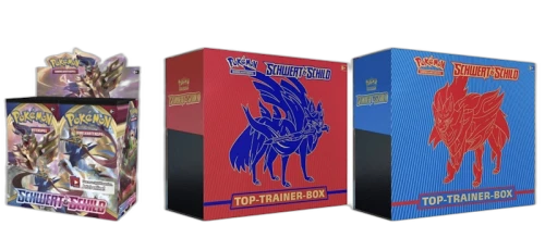 Pokémon TCG Schwert & Schild Top Trainer Box/Booster Box 3x Bundle