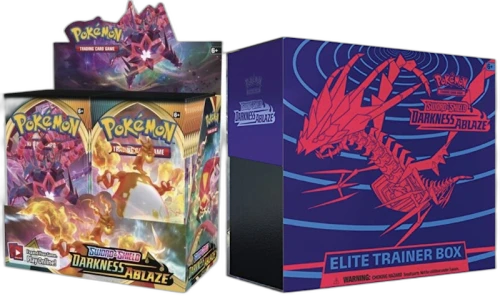 Pokémon TCG Sword & Shield Darkness Ablaze Booster Box & Elite Trainer Box Bundle