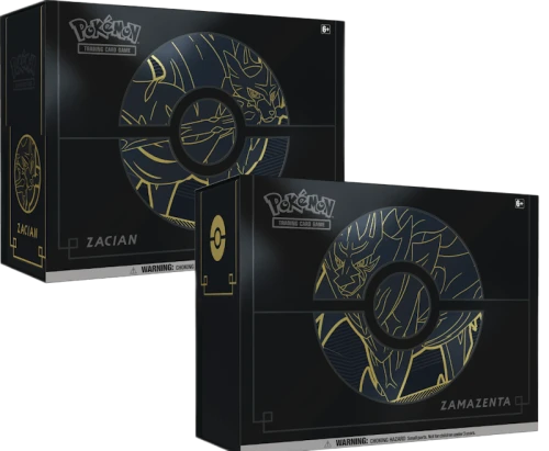 2020 Pokemon TCG Sword & Shield Elite Trainer Box Plus Zacian and Zamazenta 2x Bundle