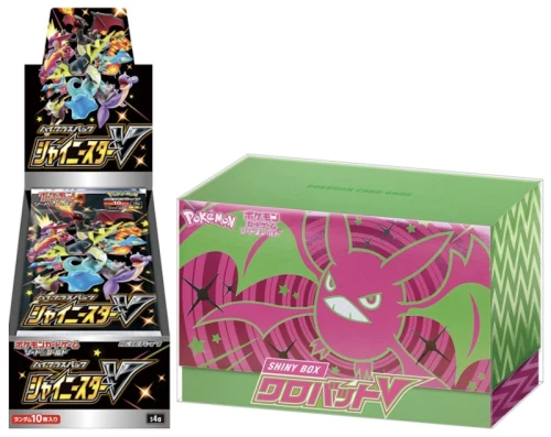 Pokémon TCG Sword & Shield Shiny Star V and Shiny Crobat V Box Bundle (Japanese)
