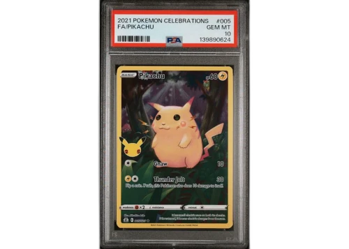 2021 Pokémon Celebrations Pikachu Full Art #005 PSA 10