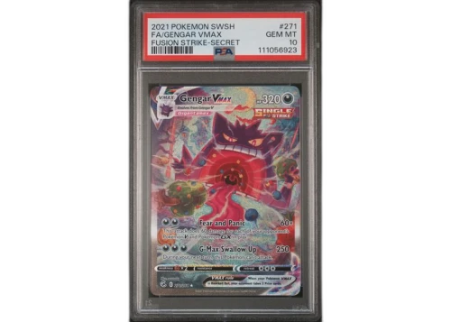2021 Pokémon Fusion Strike Gengar VMAX Alternate Art Secret Rare #271 PSA 10