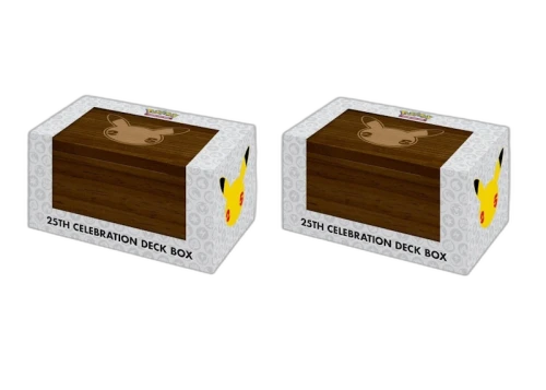 2021 Pokémon Sword & Shield 25th Celebration Wooden Deck Box 2x Lot