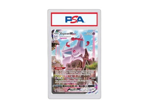 2021 Pokemon Sword & Shield Fusion Strike 270 Full Art/Espeon VMAX Secret (PSA or BGS Graded)