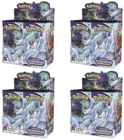 Pokémon TCG Schwert & Schild Schaurige Herrschaft Booster Box 4x Lot