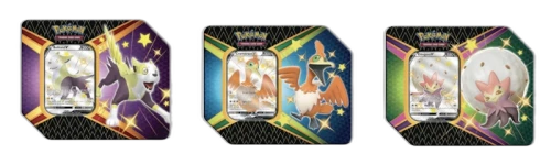 Pokémon TCG Sword & Shield Shining Fates 3X Tin Lot Boltund V/Cramorant V/Eldegoss V (6 Booster Packs)
