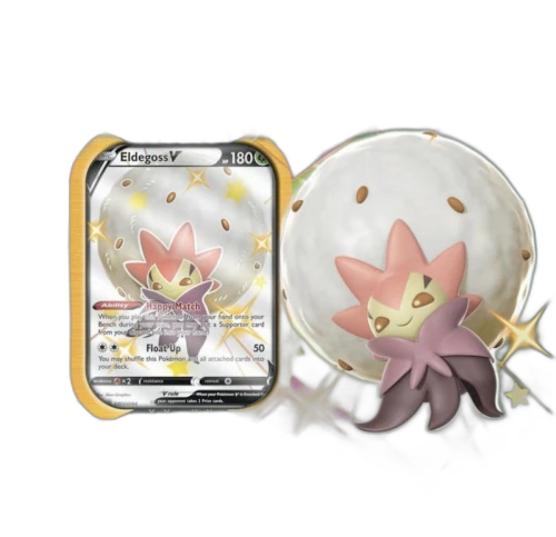 Pokémon TCG Sword & Shield Shining Fates Eldegoss V Tin (6 Booster Packs)