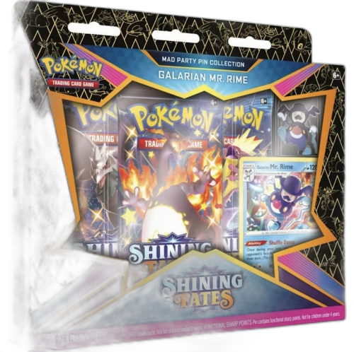 Pokémon TCG Sword & Shield Shining Fates Mad Party Pin Collection Galarian Mr. Rime