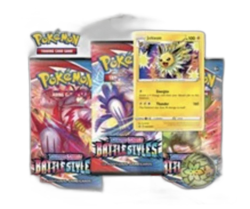 Pokémon TCG Sword & Shield Battle Styles 3 Pack Blister Jolteon