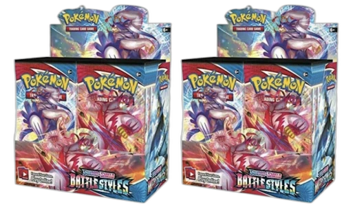 Pokémon TCG Sword & Shield Battle Styles Booster Box 2x Lot